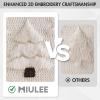 MIULEE Christmas Tree Decorative Pillow Covers Faux Fur Wool Throw Pillows Soft Plush Cushion Covers Set of 2 Xmas Home Decor Winter Holiday for Sofa Couch Livingroom Bed 18×18 Inch Cream(Cream)