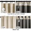 MIULEE Christmas Velvet Curtains 96 Inches Long 2 Panels Set for Bedroom, Pinch Pleat Back Tab Thermal Insulated Living Room Darkening Drapes Pleated Blackout Floor to Ceiling Curtain with Hooks, Red(Beige)