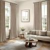 MIULEE Christmas Velvet Curtains 96 Inches Long 2 Panels Set for Bedroom, Pinch Pleat Back Tab Thermal Insulated Living Room Darkening Drapes Pleated Blackout Floor to Ceiling Curtain with Hooks, Red(Camel Beige)