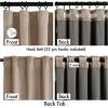 MIULEE Christmas Velvet Curtains 96 Inches Long 2 Panels Set for Bedroom, Pinch Pleat Back Tab Thermal Insulated Living Room Darkening Drapes Pleated Blackout Floor to Ceiling Curtain with Hooks, Red(Camel Beige)
