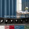 MIULEE Christmas Velvet Curtains 96 Inches Long 2 Panels Set for Bedroom, Pinch Pleat Back Tab Thermal Insulated Living Room Darkening Drapes Pleated Blackout Floor to Ceiling Curtain with Hooks, Red(Dark Slate)