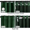MIULEE Christmas Velvet Curtains 96 Inches Long 2 Panels Set for Bedroom, Pinch Pleat Back Tab Thermal Insulated Living Room Darkening Drapes Pleated Blackout Floor to Ceiling Curtain with Hooks, Red(Emerald Green)