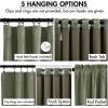 MIULEE Christmas Velvet Curtains 96 Inches Long 2 Panels Set for Bedroom, Pinch Pleat Back Tab Thermal Insulated Living Room Darkening Drapes Pleated Blackout Floor to Ceiling Curtain with Hooks, Red(Sage Green)