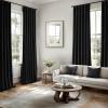MIULEE Christmas Velvet Curtains 96 Inches Long 2 Panels Set for Bedroom, Pinch Pleat Back Tab Thermal Insulated Living Room Darkening Drapes Pleated Blackout Floor to Ceiling Curtain with Hooks, Red(Black)