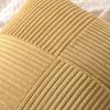 MIULEE Christmas White Corduroy Pillow Covers Pack of 2 Boho Decorative Spliced Throw Pillow Covers Soft Couch Pillowcases Cross Patchwork Textured Cushion Covers for Living Room Bed Sofa 18×18 inch(Khaki)