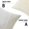 MIULEE Dark Green Patchwork Farmhouse Pillow Covers 18×18 Inch, Pack of 2 Striped Linen Decorative Modern Accent Pillow Cases for Sofa Couch Bedroom(Grey)