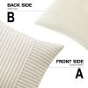 MIULEE Dark Green Patchwork Farmhouse Pillow Covers 18×18 Inch, Pack of 2 Striped Linen Decorative Modern Accent Pillow Cases for Sofa Couch Bedroom(Khaki)
