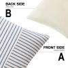 MIULEE Dark Green Patchwork Farmhouse Pillow Covers 18×18 Inch, Pack of 2 Striped Linen Decorative Modern Accent Pillow Cases for Sofa Couch Bedroom(Royal Blue)