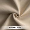 MIULEE Deck Curtains for Outdoor Room Darkening Waterproof Grommet Top Energy Saving Blackout Drapery 52 Inches x 84 Inches Beige 1 Piece