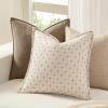 MIULEE Decorative Burlap Linen Throw Pillows Covers 18×18 Inch Christmas Olive Green Spring Vintage Couch Pillow Covers Modern Farmhouse Pillowcase Woven Textured Cushion Cases for Sofa Bed Livingroom(Beige)