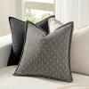 MIULEE Decorative Burlap Linen Throw Pillows Covers 18×18 Inch Christmas Olive Green Spring Vintage Couch Pillow Covers Modern Farmhouse Pillowcase Woven Textured Cushion Cases for Sofa Bed Livingroom(Dark Grey)