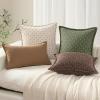 MIULEE Decorative Burlap Linen Throw Pillows Covers 18×18 Inch Christmas Olive Green Spring Vintage Couch Pillow Covers Modern Farmhouse Pillowcase Woven Textured Cushion Cases for Sofa Bed Livingroom(Beige)