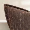 MIULEE Decorative Burlap Linen Throw Pillows Covers 18×18 Inch Christmas Olive Green Spring Vintage Couch Pillow Covers Modern Farmhouse Pillowcase Woven Textured Cushion Cases for Sofa Bed Livingroom(Dark Coffee)