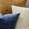 MIULEE Decorative Chenille Check Throw Pillow Covers Vintage Plaid Couch Pillows 18×18 Inch Set of 2 Neutral Boho Farmhouse Cushion Covers Modern Home Decor for Sofa Bed Living Room Brown(Brown Sugar)