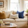 MIULEE Decorative Chenille Check Throw Pillow Covers Vintage Plaid Couch Pillows 18×18 Inch Set of 2 Neutral Boho Farmhouse Cushion Covers Modern Home Decor for Sofa Bed Living Room Brown(Navy Blue)