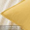 MIULEE Decorative Linen Pillow Covers 20×20 Inch Natural Beige Boho Farmhouse Neutral Christmas Couch Throw Pillows for Bed Pack of 2 Accent Modern Pillowcase Sofa Livingroom Home Decor(Yellow)