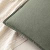 MIULEE Decorative Linen Pillow Covers 20×20 Inch Natural Beige Boho Farmhouse Neutral Christmas Couch Throw Pillows for Bed Pack of 2 Accent Modern Pillowcase Sofa Livingroom Home Decor(Olive Green)