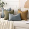 MIULEE Decorative Linen Pillow Covers 20×20 Inch Natural Beige Boho Farmhouse Neutral Christmas Couch Throw Pillows for Bed Pack of 2 Accent Modern Pillowcase Sofa Livingroom Home Decor(Gray)