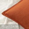 MIULEE Decorative Linen Pillow Covers 20×20 Inch Natural Beige Boho Farmhouse Neutral Christmas Couch Throw Pillows for Bed Pack of 2 Accent Modern Pillowcase Sofa Livingroom Home Decor(Burnt Orange)