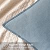MIULEE Decorative Linen Pillow Covers 20×20 Inch Natural Beige Boho Farmhouse Neutral Christmas Couch Throw Pillows for Bed Pack of 2 Accent Modern Pillowcase Sofa Livingroom Home Decor(Blue Grey)