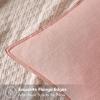 MIULEE Decorative Linen Pillow Covers 20×20 Inch Natural Beige Boho Farmhouse Neutral Christmas Couch Throw Pillows for Bed Pack of 2 Accent Modern Pillowcase Sofa Livingroom Home Decor(Pink)