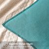 MIULEE Decorative Linen Pillow Covers 20×20 Inch Natural Beige Boho Farmhouse Neutral Christmas Couch Throw Pillows for Bed Pack of 2 Accent Modern Pillowcase Sofa Livingroom Home Decor(Turquoise)