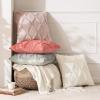 MIULEE Decorative Throw Pillow Covers Dark Grey 18×18 Inch Set of 2, Soft Plush Faux Wool Couch Cushion Covers Farmhouse Throw Pillows for Couch Bed Sofa Living Room(Blush Pink)