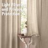 MIULEE Faux Linen Curtains 84 Inch Length 2 Panels Natural Burnt Orange Semi Sheer Curtain with Back Tab Rod Pocket, Light Filtering Window Privacy Burlap Drapes for Living Room Bedroom 42W x 84L(Copper Brown)