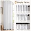 MIULEE Faux Linen Curtains 84 Inch Length 2 Panels Natural Burnt Orange Semi Sheer Curtain with Back Tab Rod Pocket, Light Filtering Window Privacy Burlap Drapes for Living Room Bedroom 42W x 84L(White)