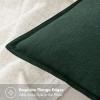 MIULEE Green and White Pillow Covers Pack of 4 Christmas Decorative Natural Solid Throw Pillow Covers Soft Accent Boho Farmhouse Couch Pillowcases Modern Decor for Living Room Bed Sofa 18×18 Inch(Green)