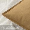 MIULEE Green and White Pillow Covers Pack of 4 Christmas Decorative Natural Solid Throw Pillow Covers Soft Accent Boho Farmhouse Couch Pillowcases Modern Decor for Living Room Bed Sofa 18×18 Inch(Neutral Gold/Brown)