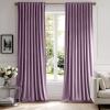 MIULEE Hot Pink Velvet Curtains 84 inches 2 Panels – Luxury Room Darkening Window Drapes for Bedroom Living Room Thermal Insulated Super Soft Blackout, Back Tab Rod Pocket Pinch Pleated, W52 x L84(Lavender)