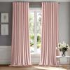 MIULEE Hot Pink Velvet Curtains 84 inches 2 Panels – Luxury Room Darkening Window Drapes for Bedroom Living Room Thermal Insulated Super Soft Blackout, Back Tab Rod Pocket Pinch Pleated, W52 x L84(Baby Pink)