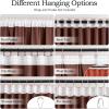 MIULEE Hot Pink Velvet Curtains 84 inches 2 Panels – Luxury Room Darkening Window Drapes for Bedroom Living Room Thermal Insulated Super Soft Blackout, Back Tab Rod Pocket Pinch Pleated, W52 x L84(Burnt Orange)