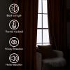 MIULEE Hot Pink Velvet Curtains 84 inches 2 Panels – Luxury Room Darkening Window Drapes for Bedroom Living Room Thermal Insulated Super Soft Blackout, Back Tab Rod Pocket Pinch Pleated, W52 x L84(Gold Brown)