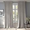 MIULEE Hot Pink Velvet Curtains 84 inches 2 Panels – Luxury Room Darkening Window Drapes for Bedroom Living Room Thermal Insulated Super Soft Blackout, Back Tab Rod Pocket Pinch Pleated, W52 x L84(Silver Gray)