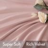 MIULEE Hot Pink Velvet Curtains 84 inches 2 Panels – Luxury Room Darkening Window Drapes for Bedroom Living Room Thermal Insulated Super Soft Blackout, Back Tab Rod Pocket Pinch Pleated, W52 x L84(Baby Pink)