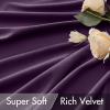 MIULEE Hot Pink Velvet Curtains 84 inches 2 Panels – Luxury Room Darkening Window Drapes for Bedroom Living Room Thermal Insulated Super Soft Blackout, Back Tab Rod Pocket Pinch Pleated, W52 x L84(Purple)