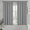 MIULEE Hunter Green Privacy Sheer Curtains That Let Light in 84 Inches Long Non-See-Through Semi Sheer Curtain Light Filtering Window Curtains Christmas Drapes for Living Room Bedroom 2 Panels Set(Grey)