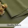 MIULEE Hunter Green Privacy Sheer Curtains That Let Light in 84 Inches Long Non-See-Through Semi Sheer Curtain Light Filtering Window Curtains Christmas Drapes for Living Room Bedroom 2 Panels Set(Olive Green)