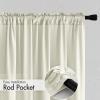 MIULEE Hunter Green Privacy Sheer Curtains That Let Light in 84 Inches Long Non-See-Through Semi Sheer Curtain Light Filtering Window Curtains Christmas Drapes for Living Room Bedroom 2 Panels Set(Ivory)