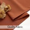 MIULEE Hunter Green Privacy Sheer Curtains That Let Light in 84 Inches Long Non-See-Through Semi Sheer Curtain Light Filtering Window Curtains Christmas Drapes for Living Room Bedroom 2 Panels Set(Terracotta)