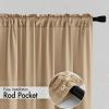 MIULEE Hunter Green Privacy Sheer Curtains That Let Light in 84 Inches Long Non-See-Through Semi Sheer Curtain Light Filtering Window Curtains Christmas Drapes for Living Room Bedroom 2 Panels Set(Brown)