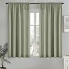 MIULEE Hunter Green Privacy Sheer Curtains That Let Light in 84 Inches Long Non-See-Through Semi Sheer Curtain Light Filtering Window Curtains Christmas Drapes for Living Room Bedroom 2 Panels Set(Sage Green)