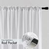 MIULEE Hunter Green Privacy Sheer Curtains That Let Light in 84 Inches Long Non-See-Through Semi Sheer Curtain Light Filtering Window Curtains Christmas Drapes for Living Room Bedroom 2 Panels Set(White)
