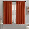 MIULEE Hunter Green Privacy Sheer Curtains That Let Light in 84 Inches Long Non-See-Through Semi Sheer Curtain Light Filtering Window Curtains Christmas Drapes for Living Room Bedroom 2 Panels Set(Burnt Orange)