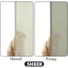 MIULEE Hunter Green Privacy Sheer Curtains That Let Light in 84 Inches Long Non-See-Through Semi Sheer Curtain Light Filtering Window Curtains Christmas Drapes for Living Room Bedroom 2 Panels Set(Sage Green)