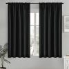 MIULEE Hunter Green Privacy Sheer Curtains That Let Light in 84 Inches Long Non-See-Through Semi Sheer Curtain Light Filtering Window Curtains Christmas Drapes for Living Room Bedroom 2 Panels Set(Black)