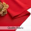 MIULEE Hunter Green Privacy Sheer Curtains That Let Light in 84 Inches Long Non-See-Through Semi Sheer Curtain Light Filtering Window Curtains Christmas Drapes for Living Room Bedroom 2 Panels Set(Red)