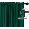 MIULEE Hunter Green Privacy Sheer Curtains That Let Light in 90 Inches Long Non-See-Through Semi Sheer Curtain Light Filtering Window Christmas Drapes for Living Room Bedroom 2 Panels Set 42 X 90(Hunter Green)